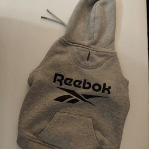 Dog doggie Gray Reebok Sweatshirt Hoodie M